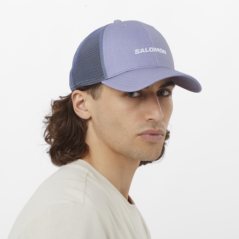サロモン（SALOMON）（メンズ、レディース）帽子 キャップ トレッキング 登山 TRUCKER 男性用 カーブドキャップ LC2525000