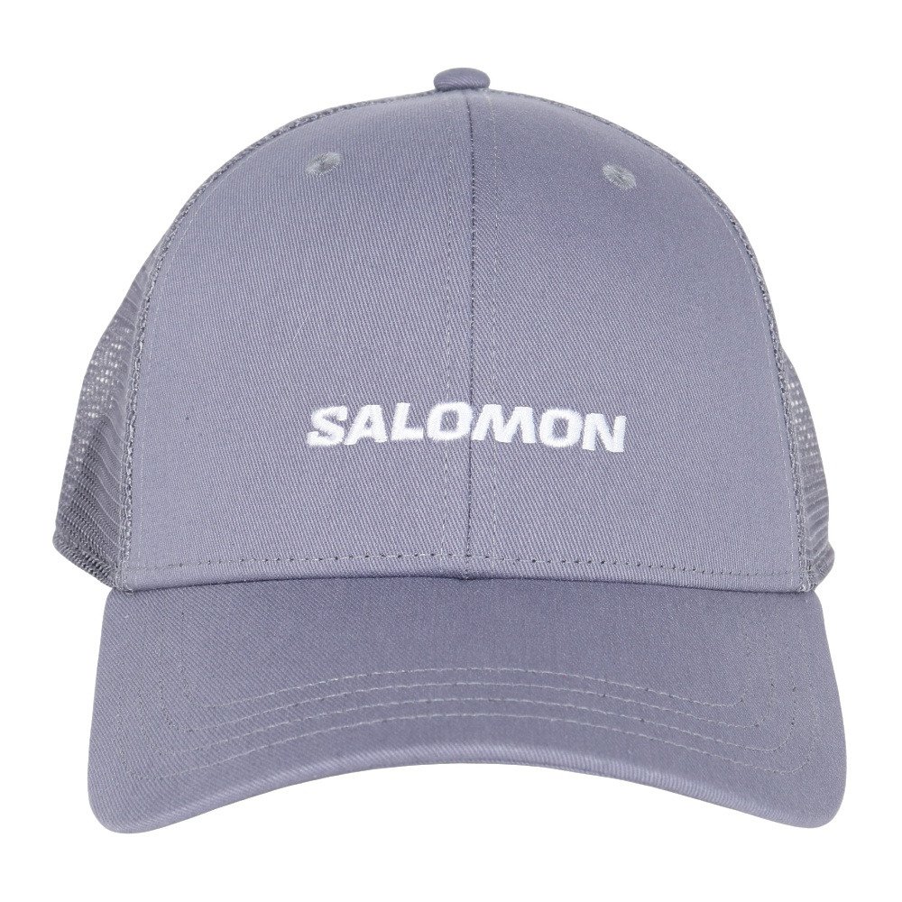 SALOMON グレー キャップ SロゴKoreaオリジナル サロモン（SALOMON）（メンズ、レディース）帽子 キャップ