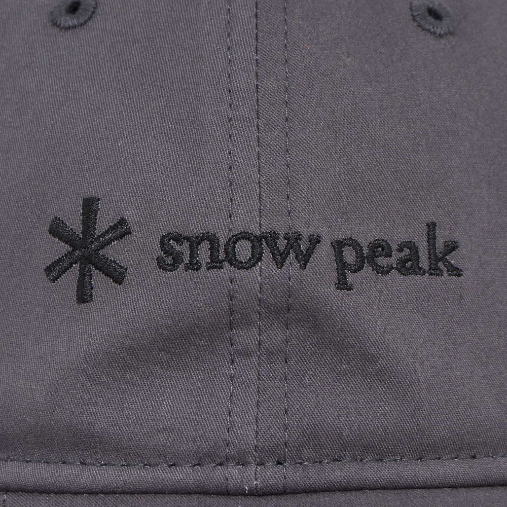 スノーピーク（snow peak）（メンズ）帽子 トレッキング 登山 ロゴキャップ CHARCOAL NSD-AC-25AU001 013