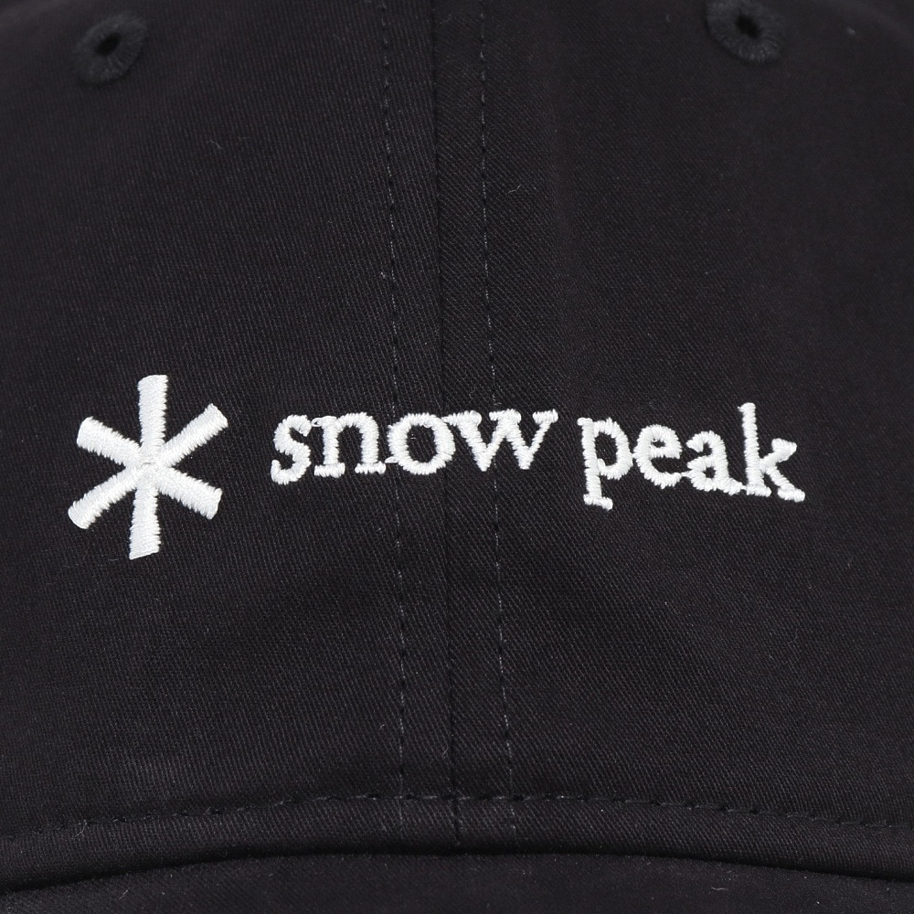 スノーピーク（snow peak）（メンズ）帽子 トレッキング 登山 ロゴキャップ BLACK NSD-AC-25AU001 019