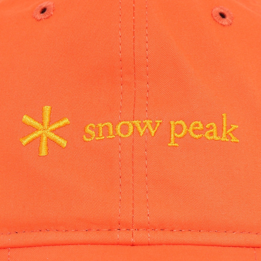 スノーピーク（snow peak）（メンズ）帽子 トレッキング 登山 ロゴキャップ ORANGE NSD-AC-25AU001 054