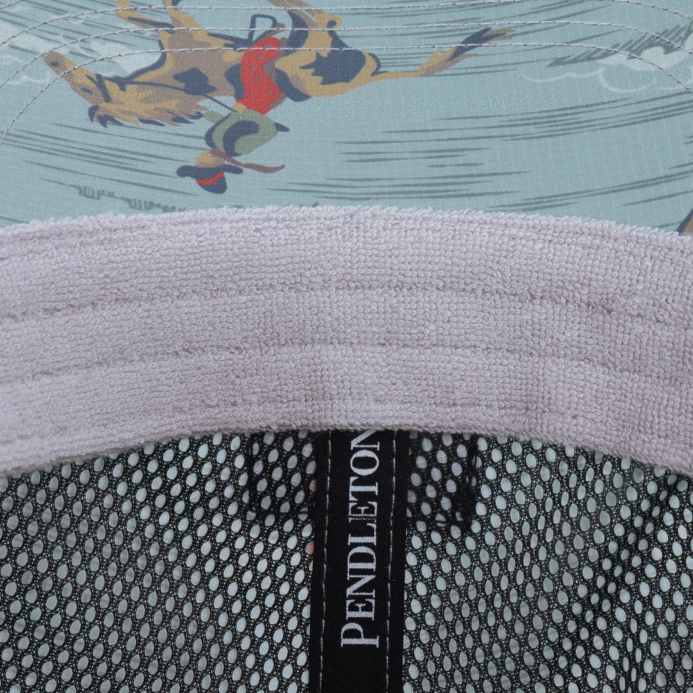 ペンドルトン（PENDLETON）（メンズ、レディース）帽子 キャップ トレッキング 登山 ECOPET プリント PDT-000-261011 BLU