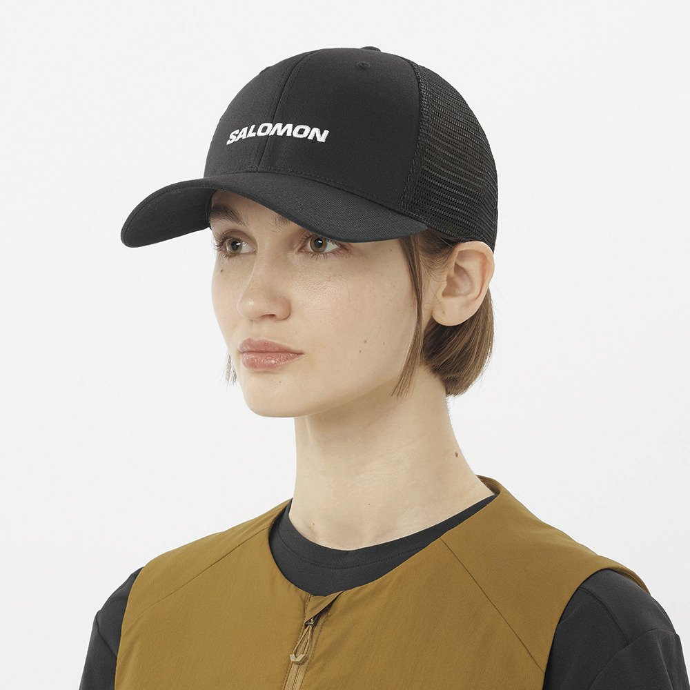 サロモン（SALOMON）（メンズ、レディース）帽子 キャップ トレッキング 登山 LOGO TRUCKER キャップ LC2682200