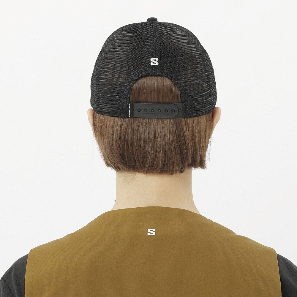 サロモン（SALOMON）（メンズ、レディース）帽子 キャップ トレッキング 登山 LOGO TRUCKER キャップ LC2682200