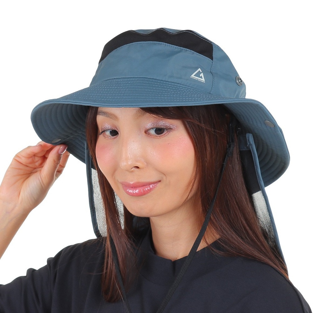 ロジャーエーガー（ROGEREGGER）（メンズ）スイスブランド UPF50+ 吸汗速乾 サンシェードハット 帽子 ハット RE23SST5700003 BLU ブルー UV