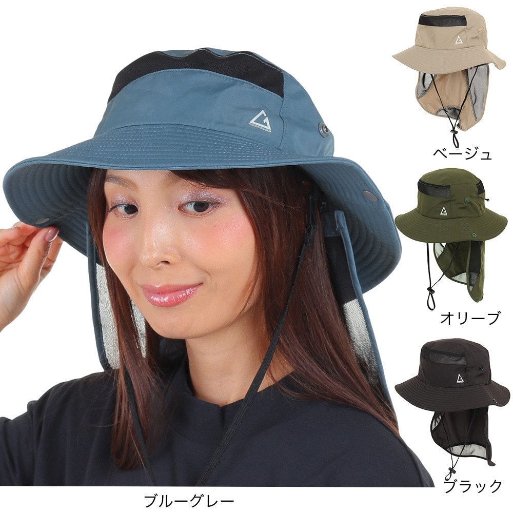 ロジャーエーガー（ROGEREGGER）（メンズ）スイスブランド UPF50+ 吸汗速乾 サンシェードハット 帽子 ハット RE23SST5700003 BLU ブルー UV