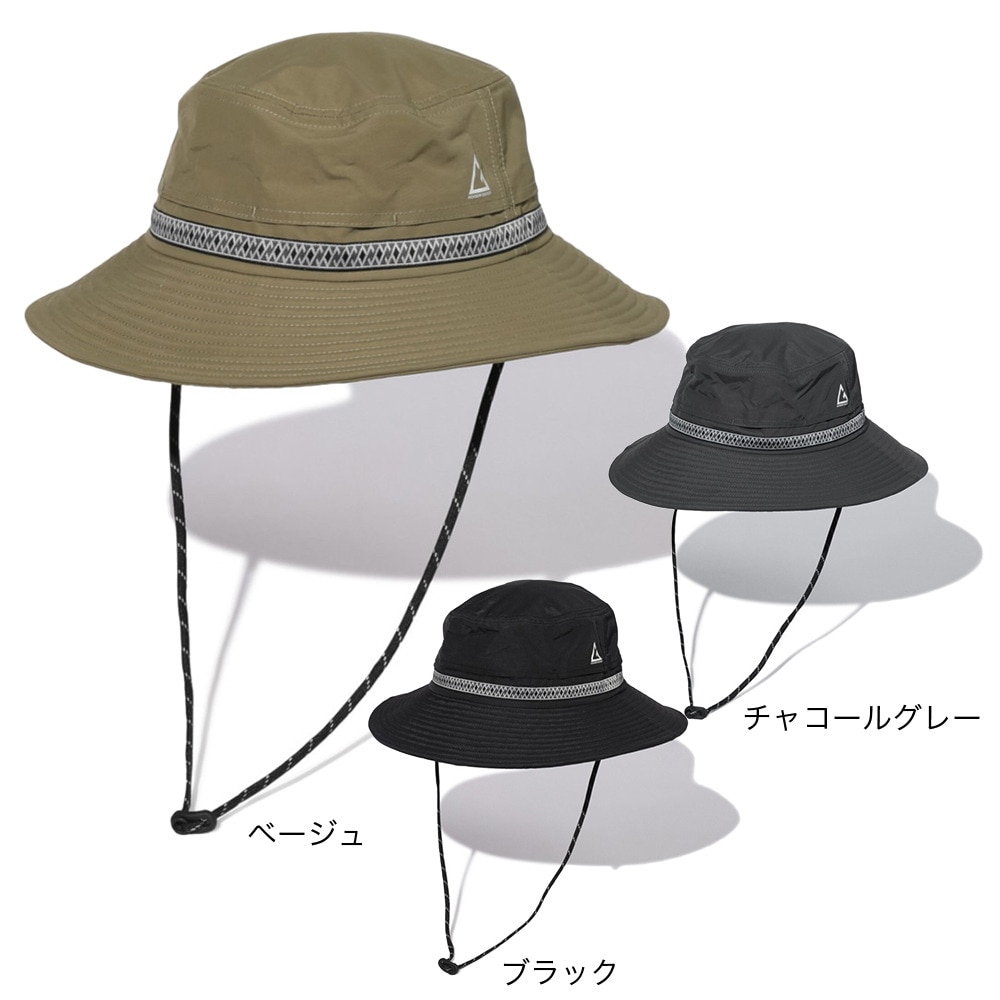 ロジャーエーガー（ROGEREGGER）（メンズ）UV カット ひんやり 吸汗速乾 帽子 ハット トレッキング 登山 VENTILATION HAT RE24SST5700024 BLK UV