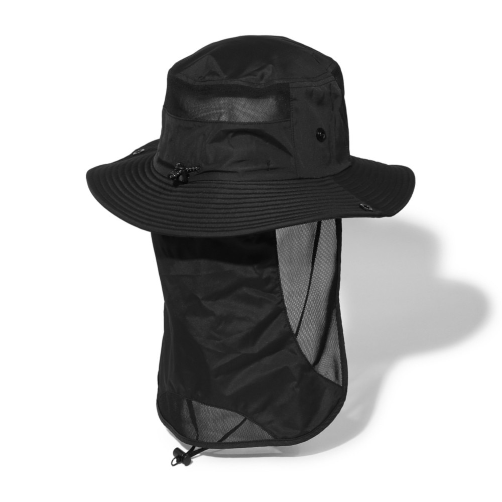 ロジャーエーガー（ROGEREGGER）（メンズ）UV カット ひんやり 吸汗速乾 帽子 ハット トレッキング 登山 SUNSHADE HAT RE24SST5700026 BLK UV