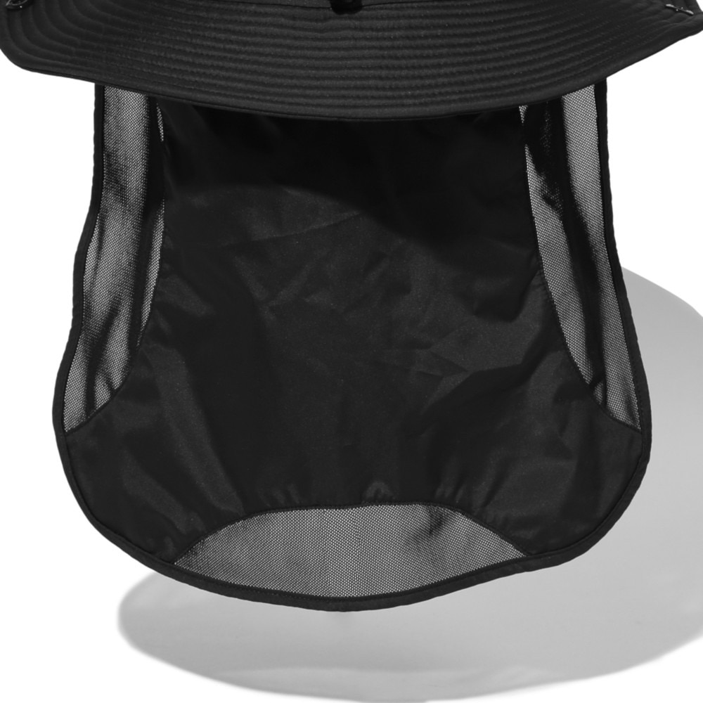 ロジャーエーガー（ROGEREGGER）（メンズ）UV カット ひんやり 吸汗速乾 帽子 ハット トレッキング 登山 SUNSHADE HAT RE24SST5700026 BLK UV