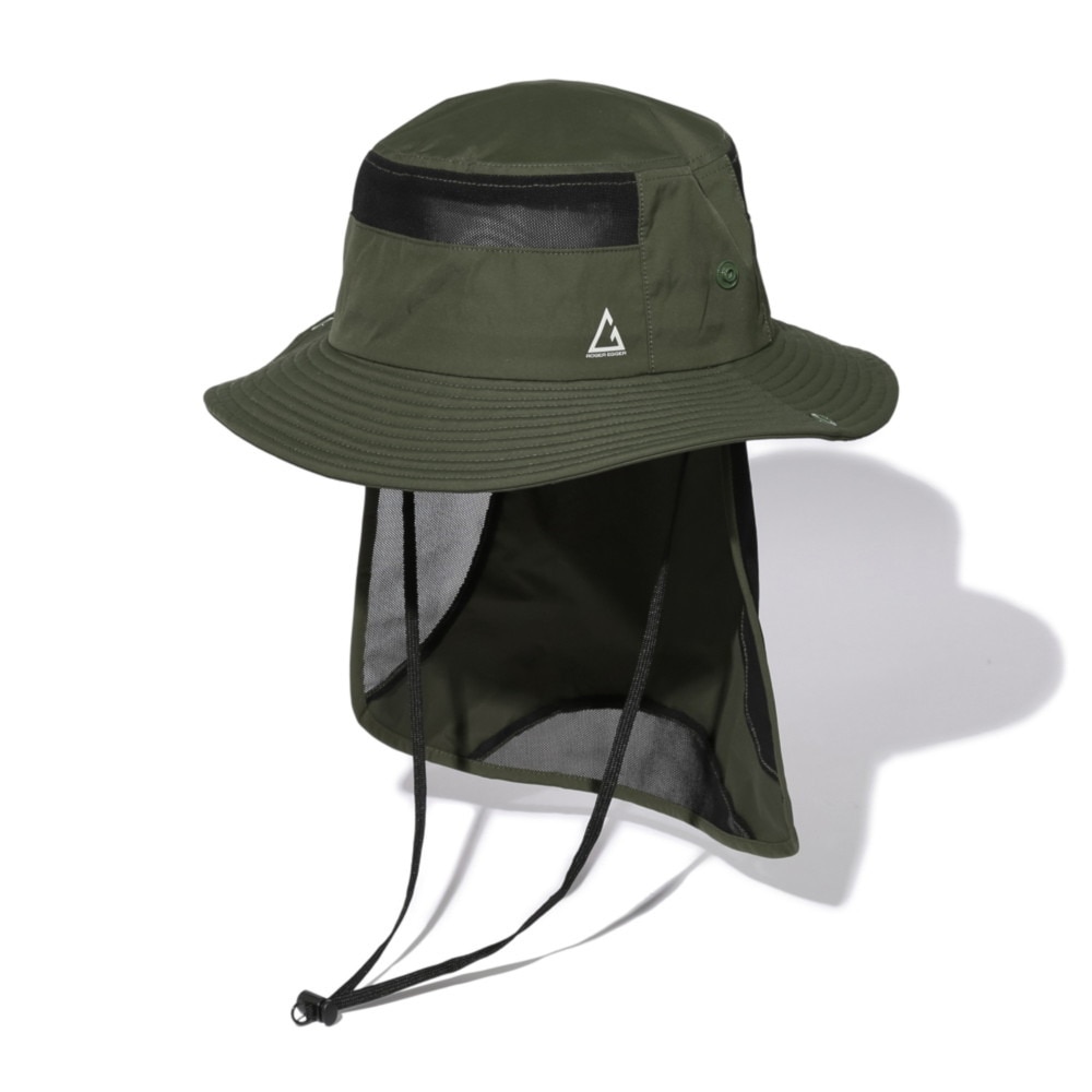ロジャーエーガー（ROGEREGGER）（メンズ）UV カット ひんやり 吸汗速乾 帽子 ハット トレッキング 登山 SUNSHADE HAT RE24SST5700026 OLIVE UV
