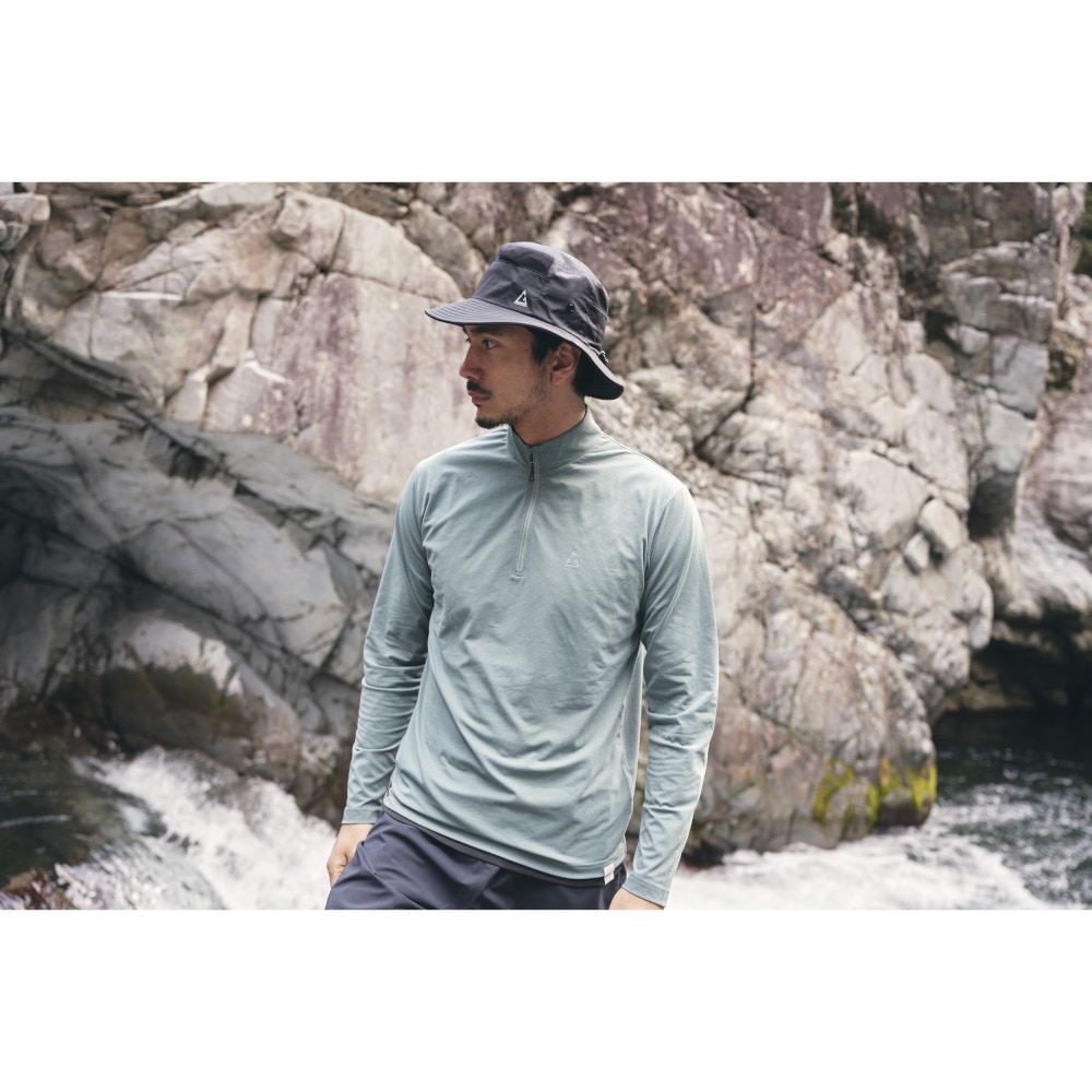 ロジャーエーガー（ROGEREGGER）（メンズ）スイスブランド UV カット ひんやり 吸湿速乾 帽子 ハット トレッキング BREATHABLE HAT RE24SST5700029 BLK