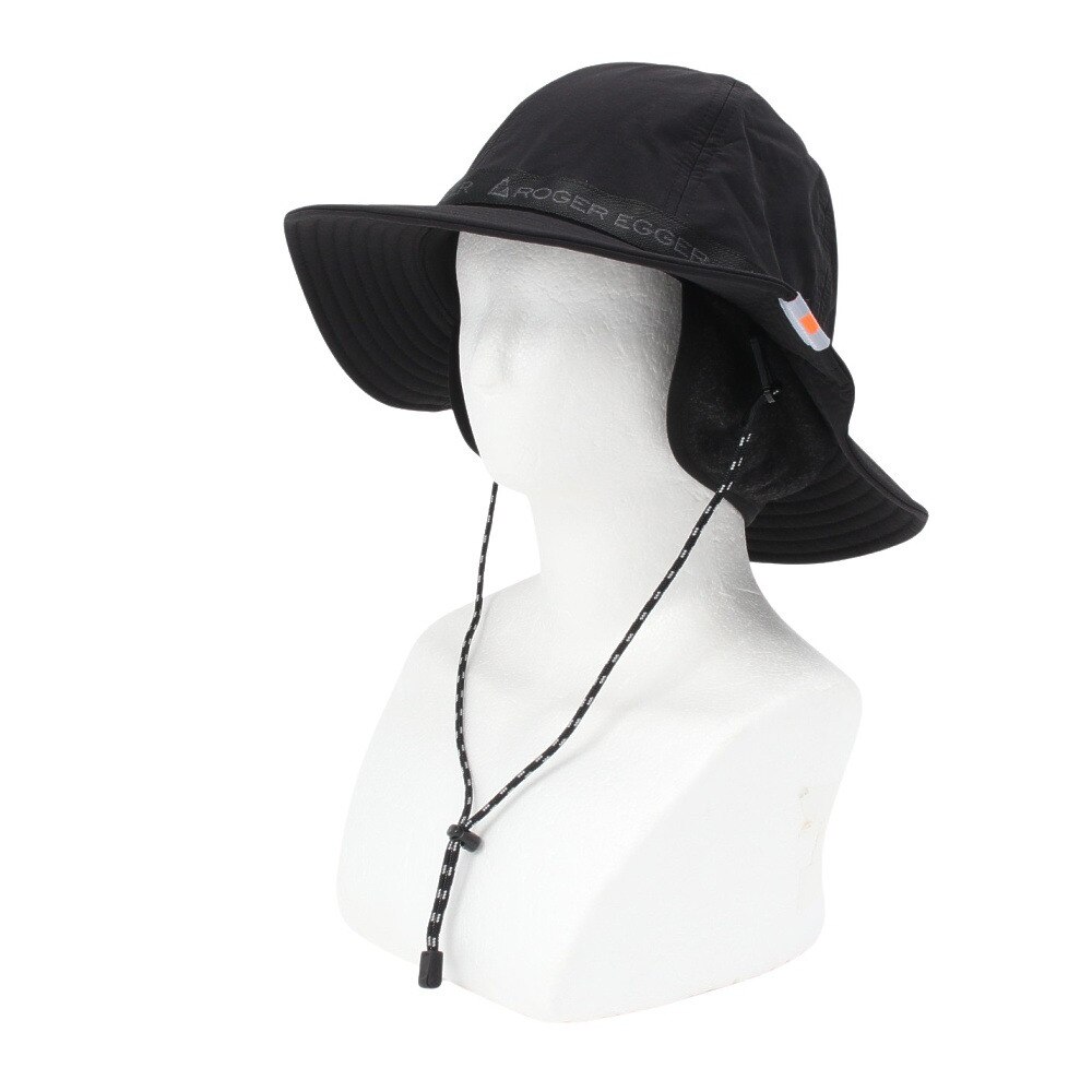 ロジャーエーガー（ROGEREGGER）（メンズ）帽子 トレッキング 登山 EAR カバー ベルト ハット RE24FST5700018 BLK