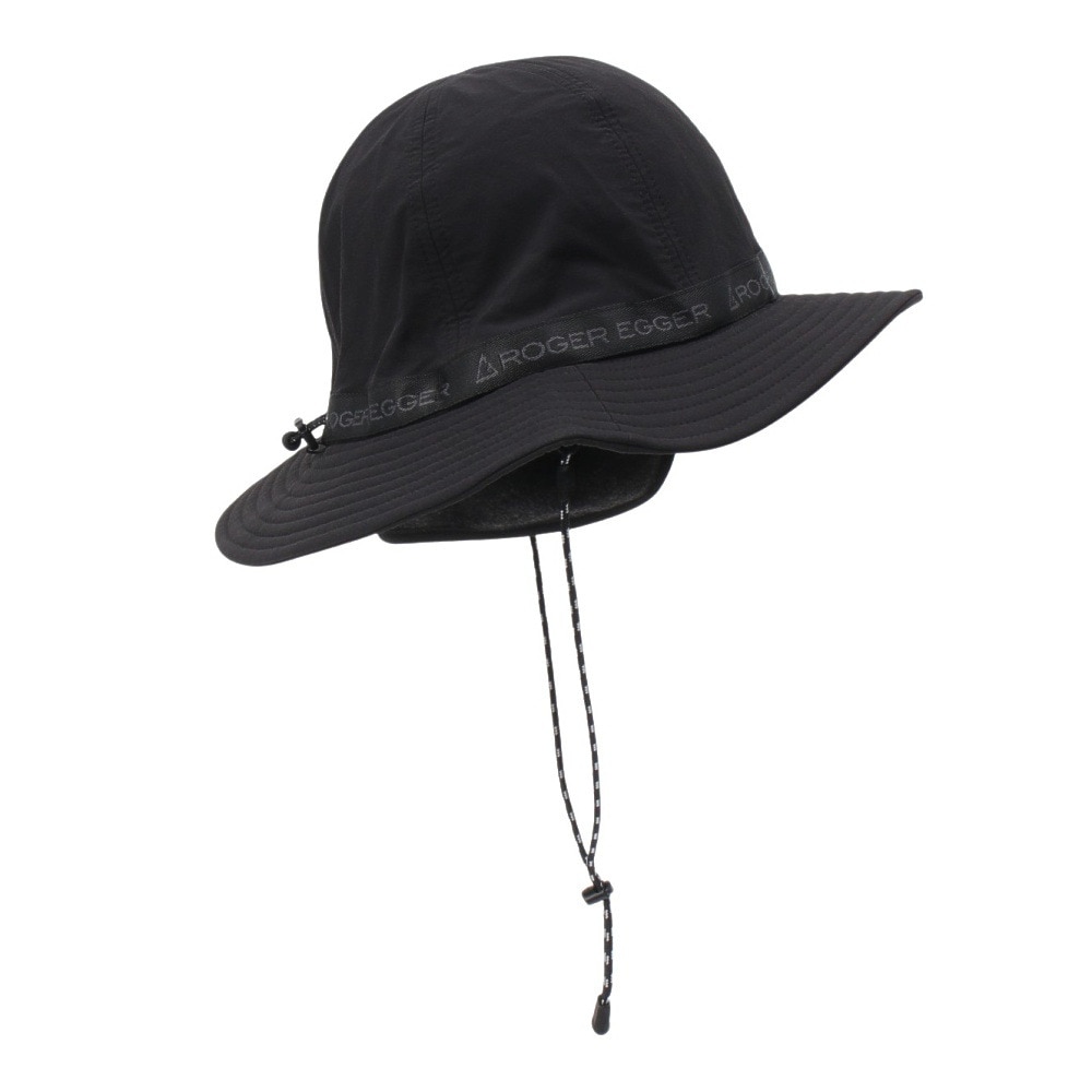ロジャーエーガー（ROGEREGGER）（メンズ）帽子 トレッキング 登山 EAR カバー ベルト ハット RE24FST5700018 BLK