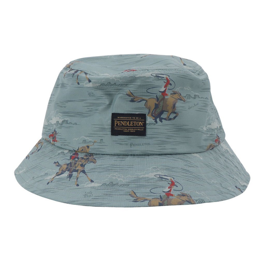 ペンドルトン（PENDLETON）（メンズ、レディース）帽子 ハット トレッキング 登山 ECOPET プリント PDT-000-261012 BLU