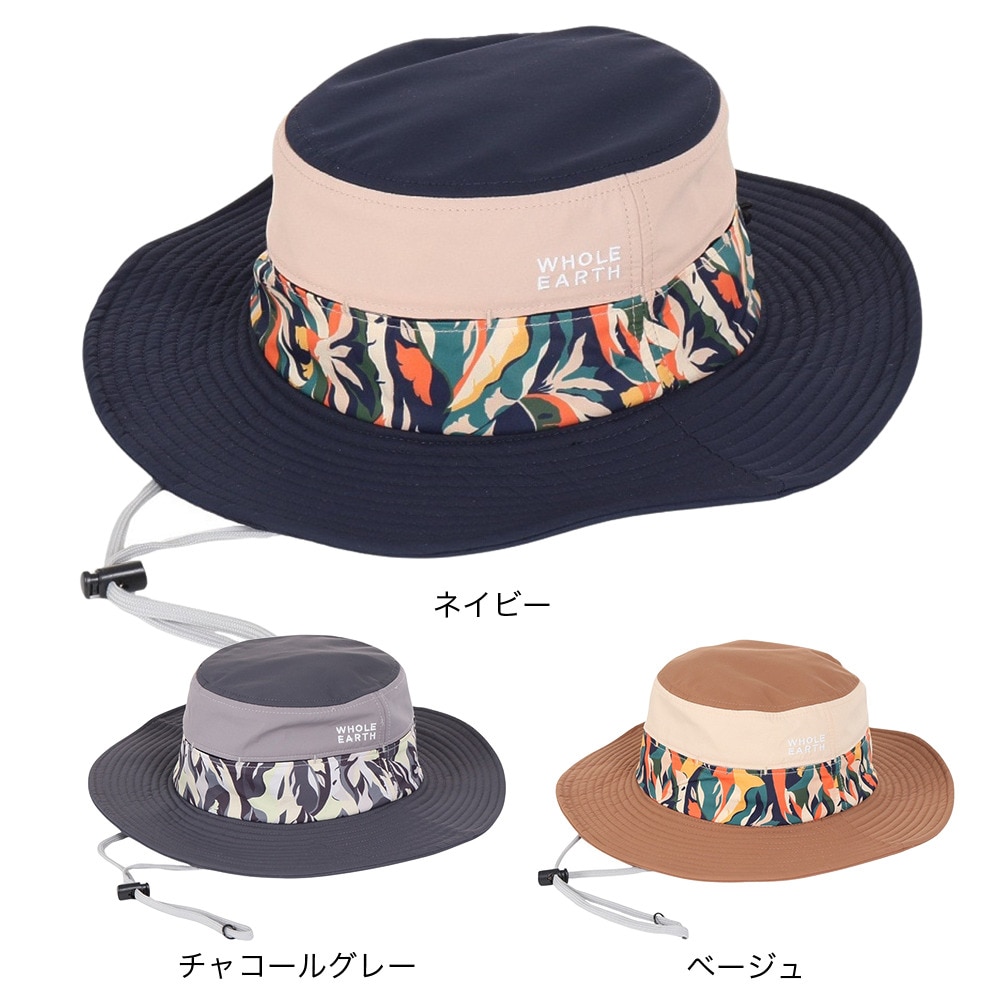 ホールアース（Whole Earth）（レディース）UPF50+ ひんやり 吸汗速乾 SLIT ハット WE2RDZ33 BEG