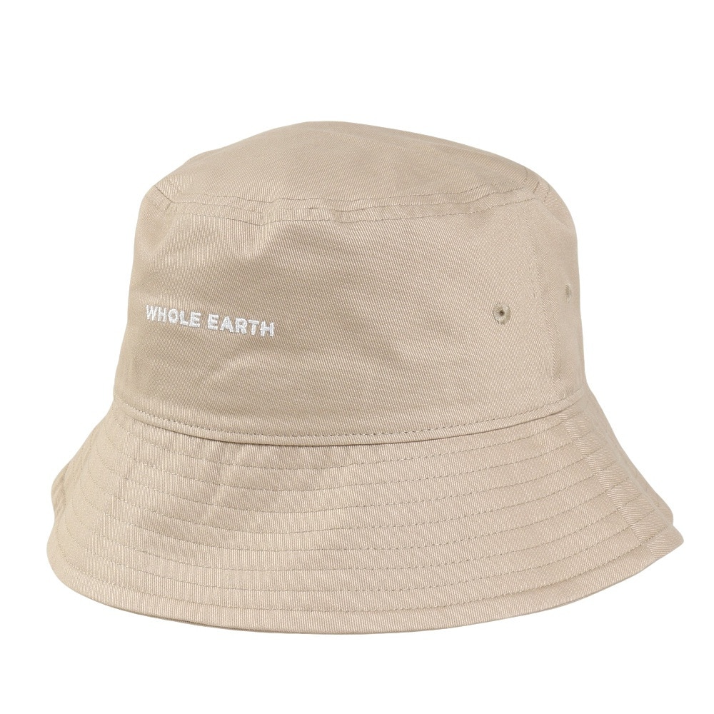 ホールアース（Whole Earth）（レディース）帽子 トレッキング 登山 ベーシック バケットハット WE2TDZ63 BEG