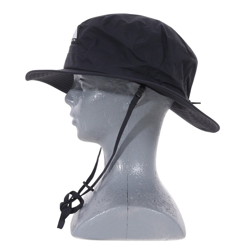 ノースフェイス（THE NORTH FACE）（メンズ）帽子 ハット ウォータープルーフホライズンハット NN02344 K ブラック  アウトドア・キャンプ用品はエルブレス