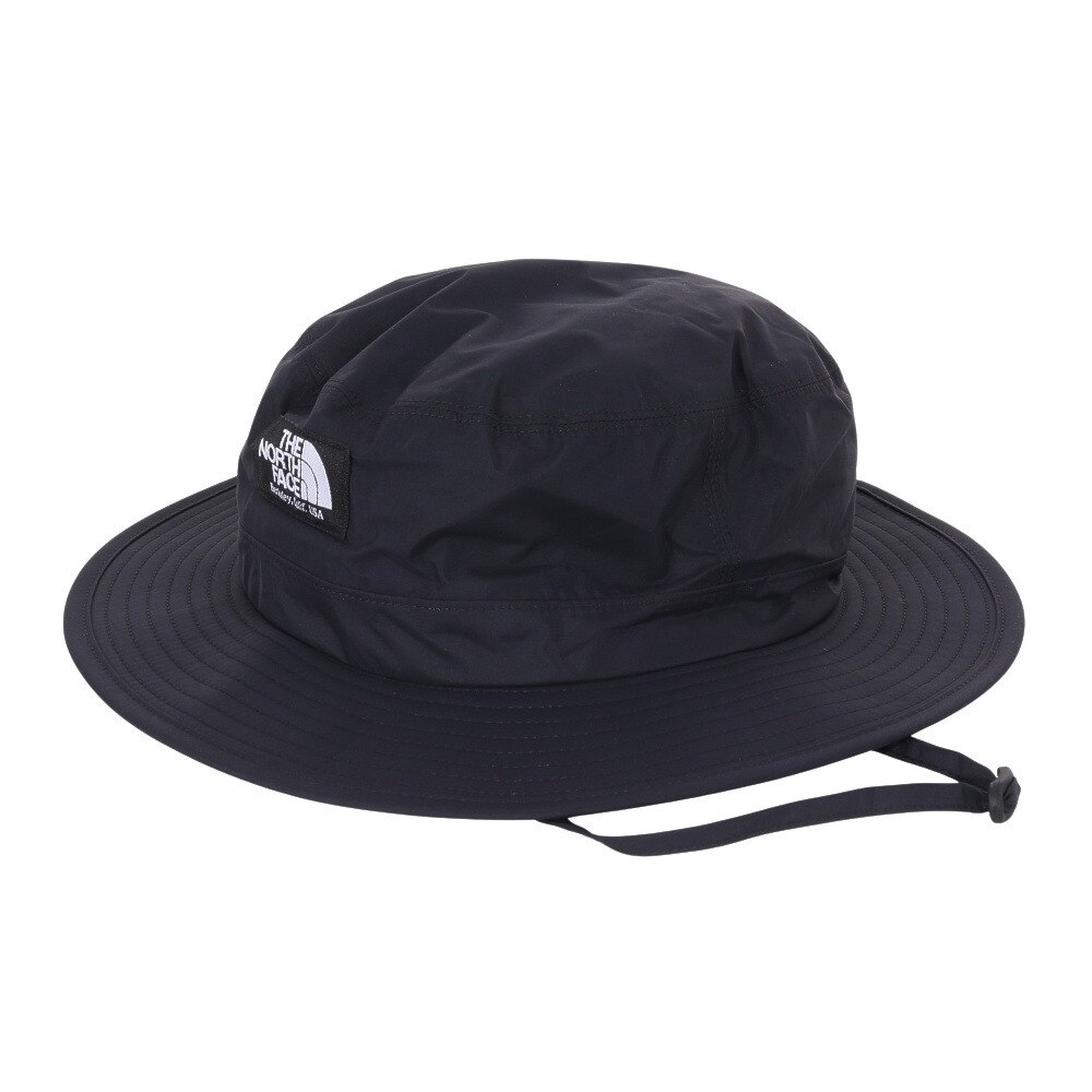 ノースフェイス（THE NORTH FACE）（メンズ）帽子 ハット ウォータープルーフホライズンハット NN02344 K ブラック  アウトドア・キャンプ用品はエルブレス