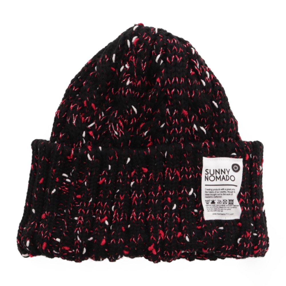  アウトドアロープ ニットワッチキャップ ND-019 BLK-RED