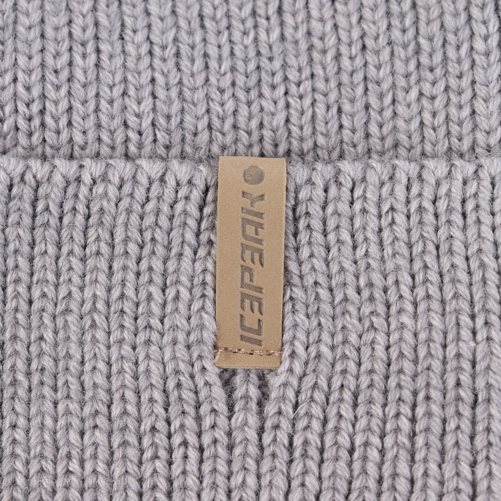 アイスピーク（ICEPEAK）（メンズ、レディース）ニット帽 ニットキャップ HOOKS 4 58822 810 グレー ウール混紡 防寒