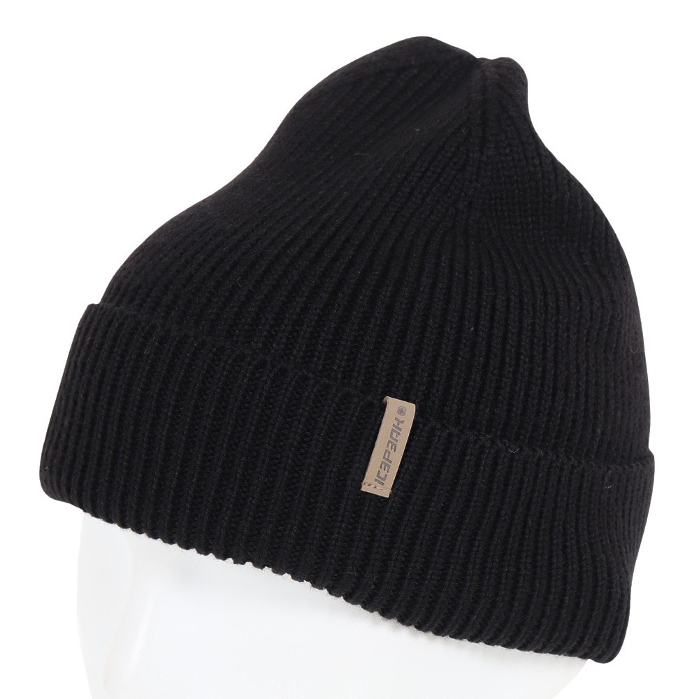 アイスピーク（ICEPEAK）（メンズ、レディース）ニット帽 ニットキャップ HOOKS 4 58822 990 ブラック
