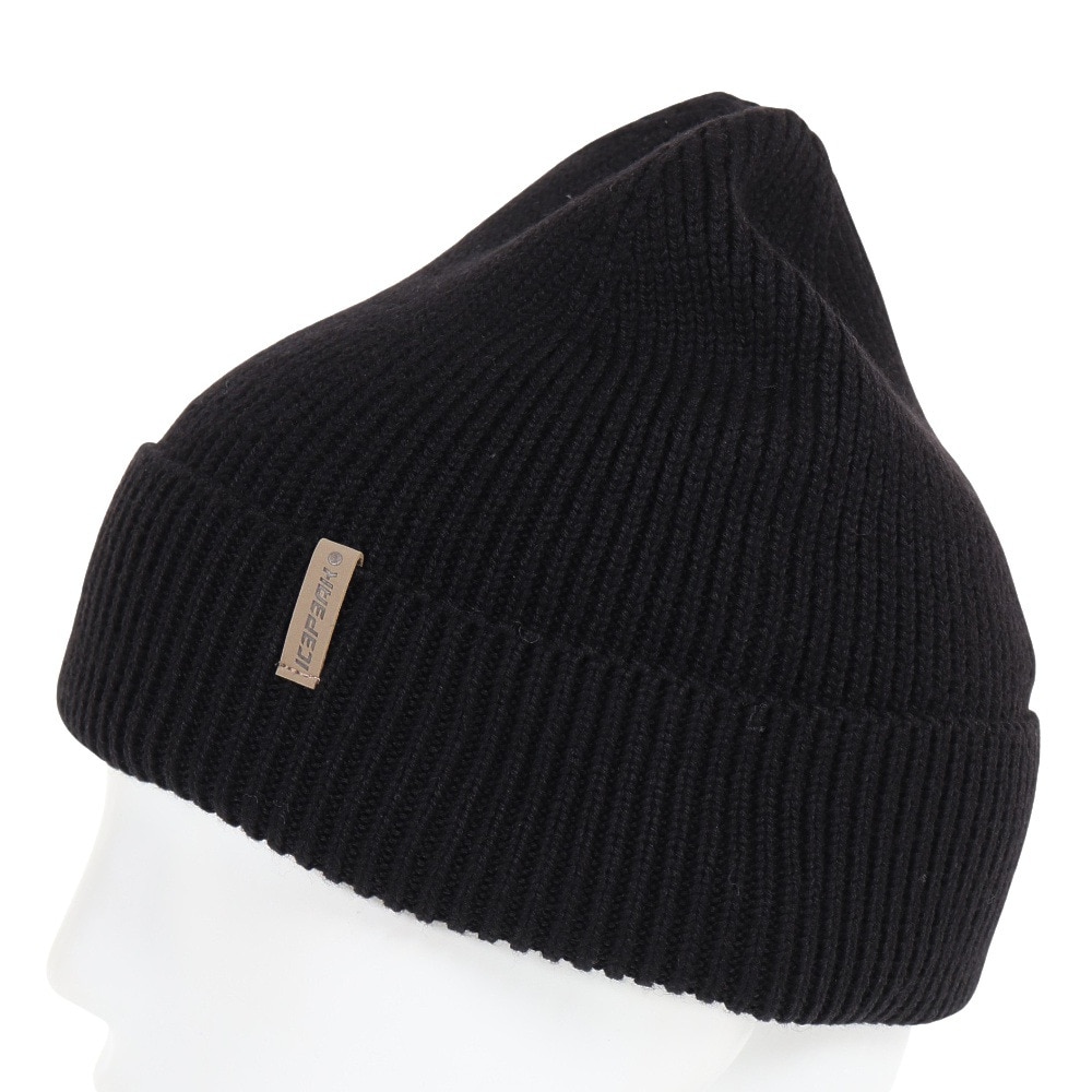 アイスピーク（ICEPEAK）（メンズ、レディース）ニット帽 ニットキャップ HOOKS 4 58822 990 ブラック