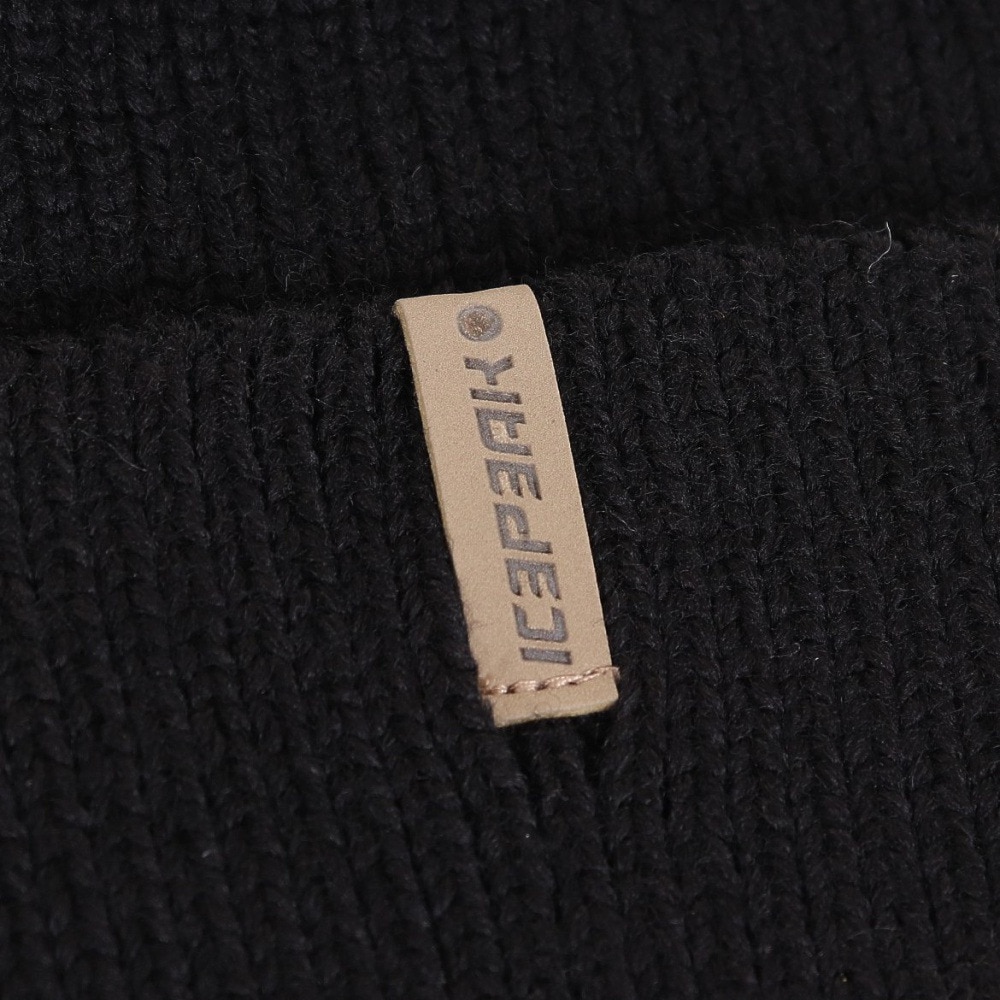 アイスピーク（ICEPEAK）（メンズ、レディース）ニット帽 ニットキャップ HOOKS 4 58822 990 ブラック