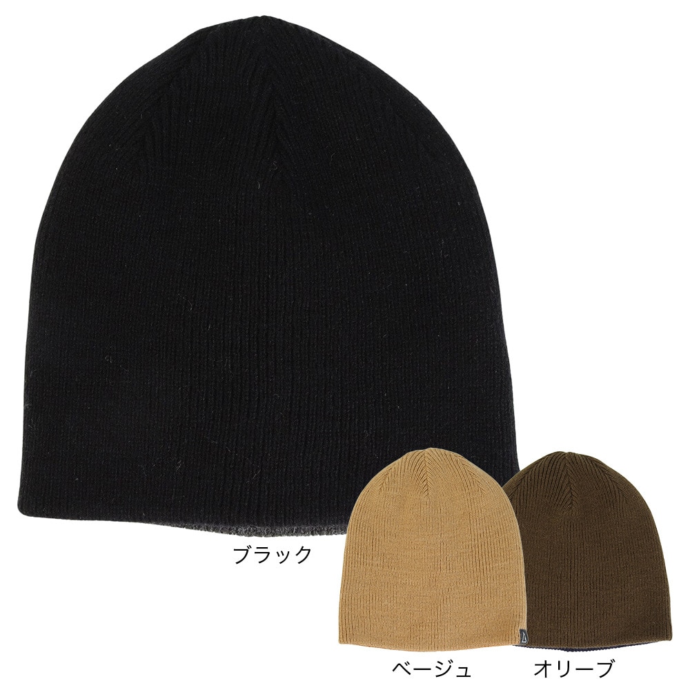 ロジャーエーガー（ROGEREGGER）（メンズ、レディース）ニット帽 ニットキャップ リバーシブル ニットビーニー RE23FST5700024 BEG ベージュ