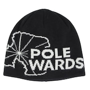 POLEWARDS（メンズ）ニット帽 トレッキング 登山 ロゴジャガードビーニー PW2QFZ13 BLK