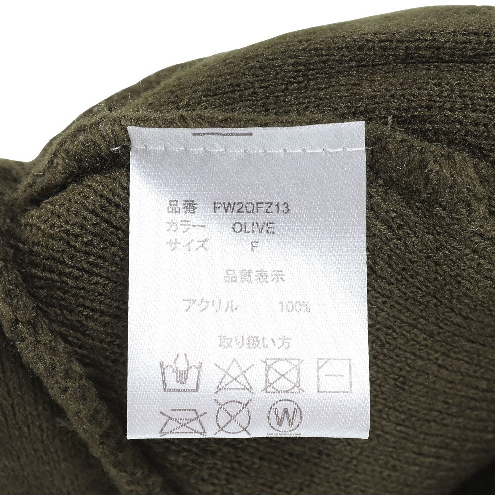 POLEWARDS（メンズ）ニット帽 トレッキング 登山 LOGO JACQUARD BEANIE PW2QFZ13 OLV オリーブ
