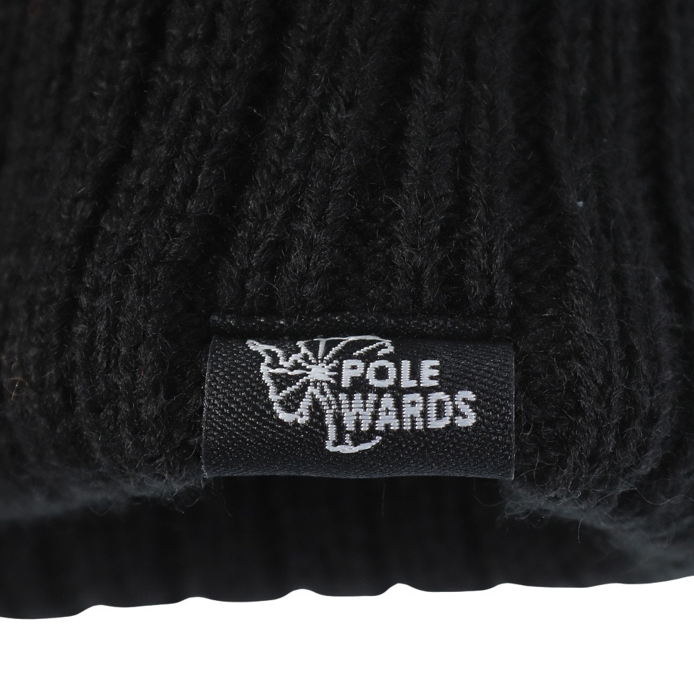 POLEWARDS（メンズ）ニット帽 ニットキャップ RIB DUFF WATCH PW2QFZ14 BLK ブラック 防寒 リブニット
