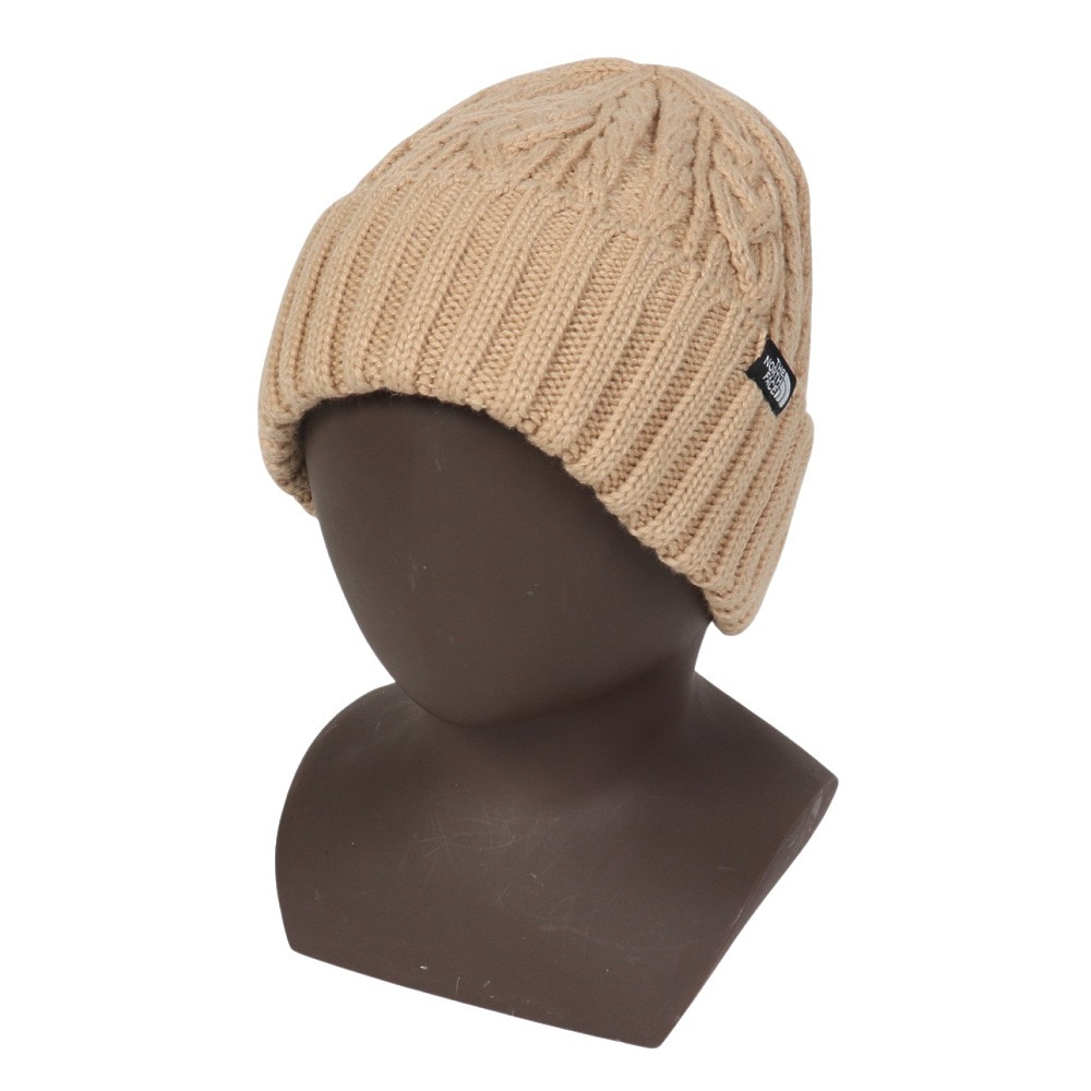 ザ・ノース・フェイス（THE NORTH FACE）（メンズ、レディース）ニット帽 ニットキャップ トレッキング 登山 ケーブル ビーニー NN42334 KT ベージュ ケーブル編み