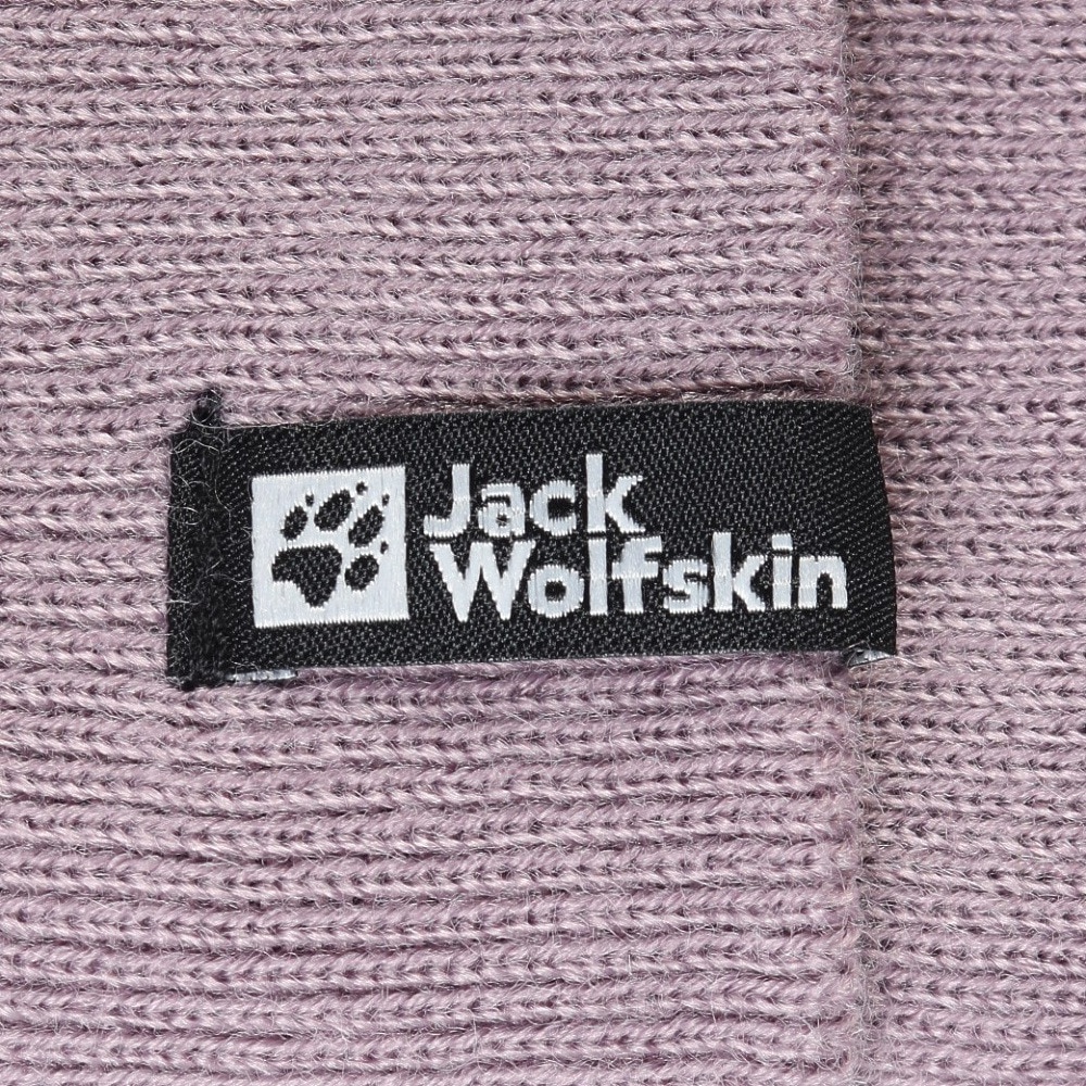 ジャックウルフスキン（JackWolfskin）（メンズ、レディース、キッズ）ニット帽 ニットキャップ リブビーニー 1903892-I0083 ラベンダー 優しい手触り
