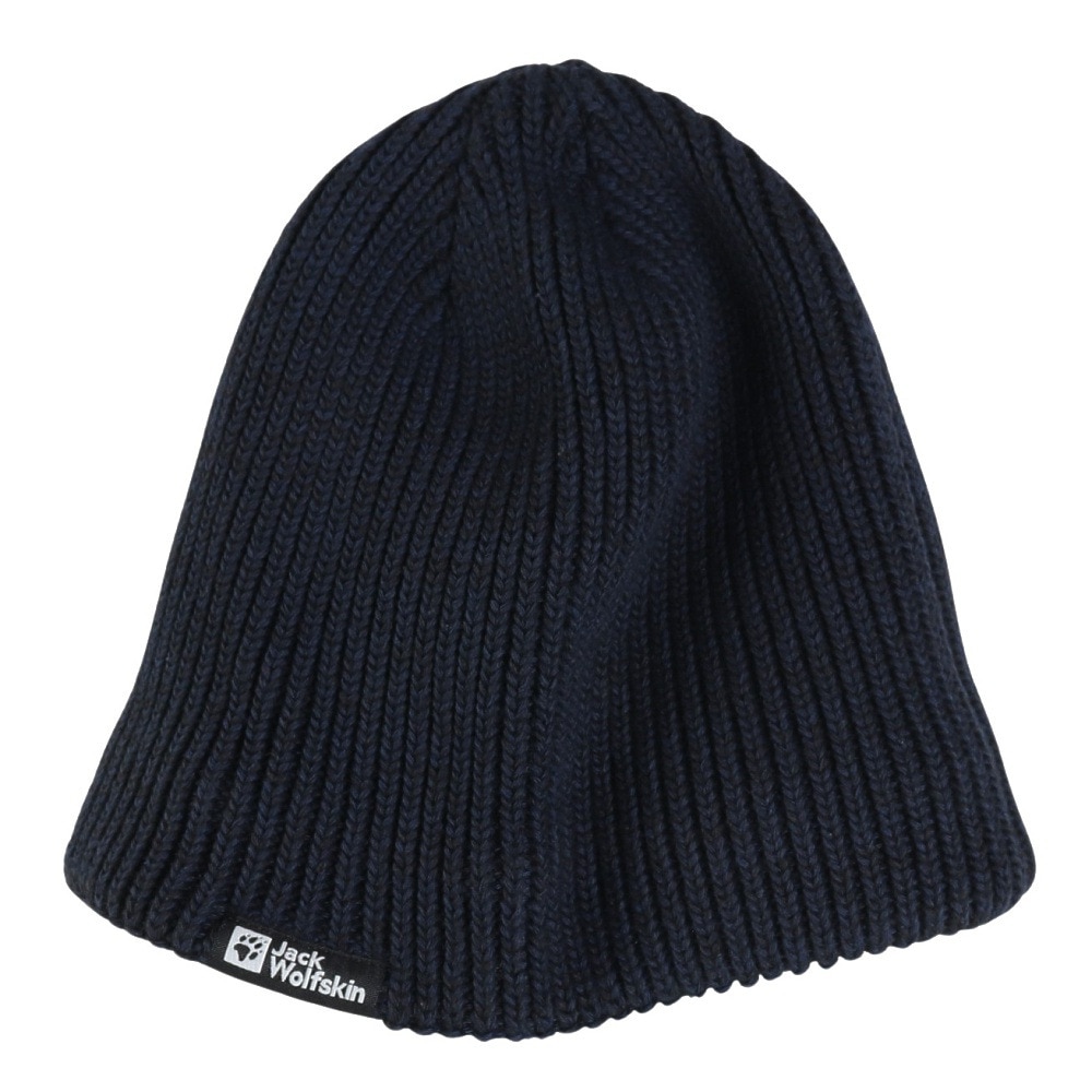 ジャックウルフスキン（JackWolfskin）（メンズ、レディース）ニット帽 ニットキャップ フェルトベルク ビーニー 1910681-6000 ブラック 防風 撥水