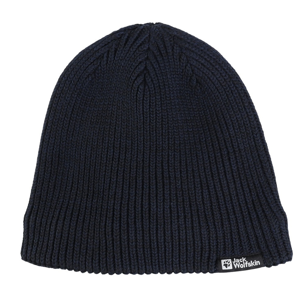 ジャックウルフスキン（JackWolfskin）（メンズ、レディース）ニット帽 ニットキャップ フェルトベルク ビーニー 1910681-6000 ブラック 防風 撥水