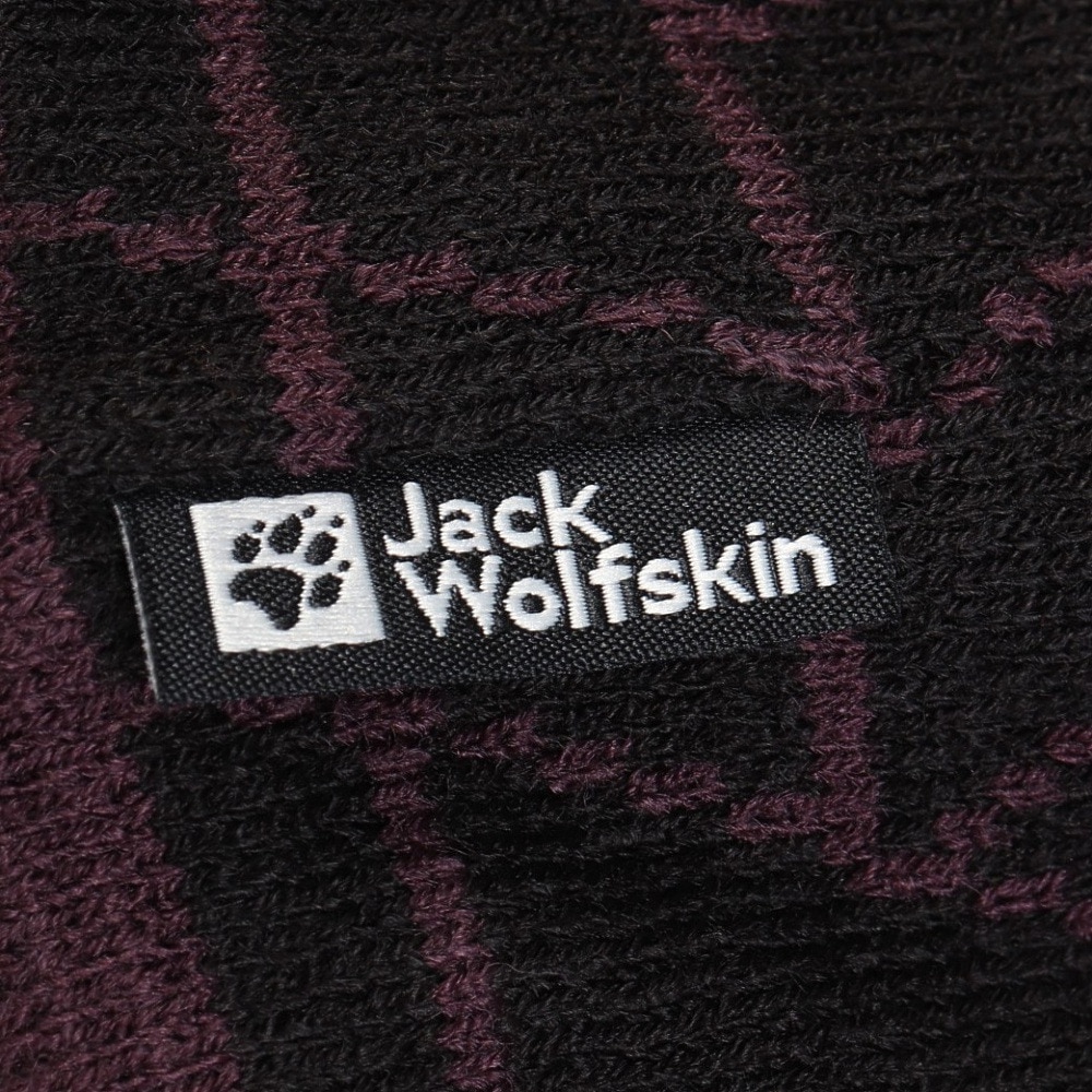 ジャックウルフスキン（JackWolfskin）（メンズ、レディース）ニット帽 ニットキャップ アルプスピッツェ ビーニー 1911581-6000 ブラック 速乾 抗菌防臭