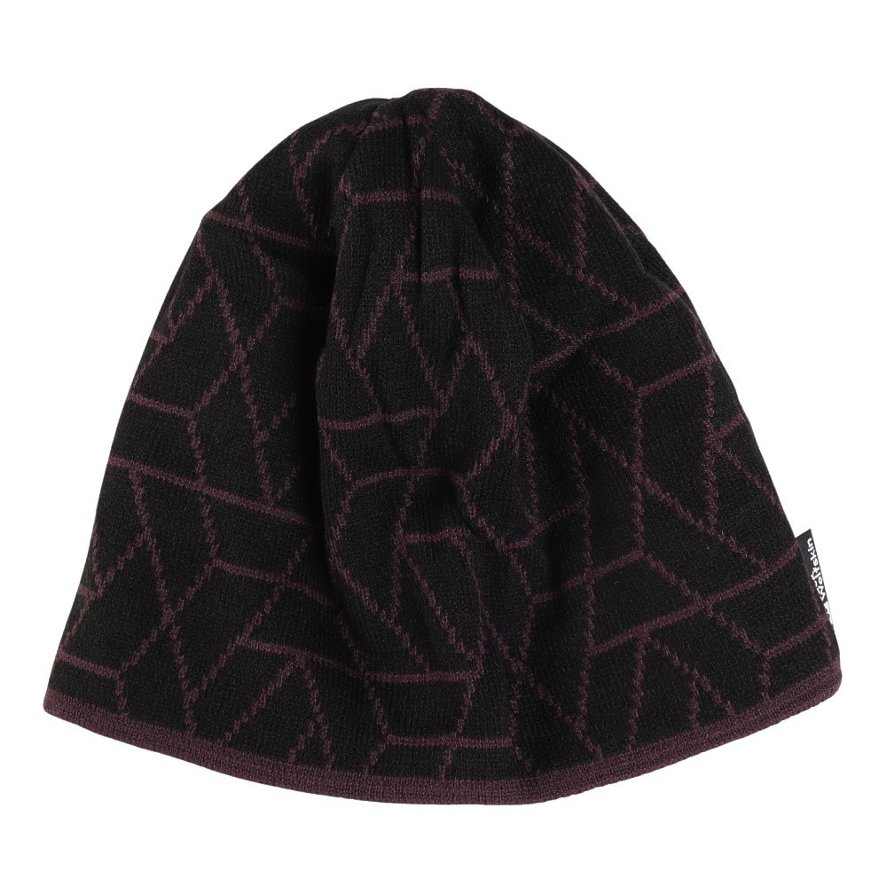 ジャックウルフスキン（JackWolfskin）（メンズ、レディース）ニット帽 ニットキャップ アルプスピッツェ ビーニー 1911581-6000 ブラック 速乾 抗菌防臭