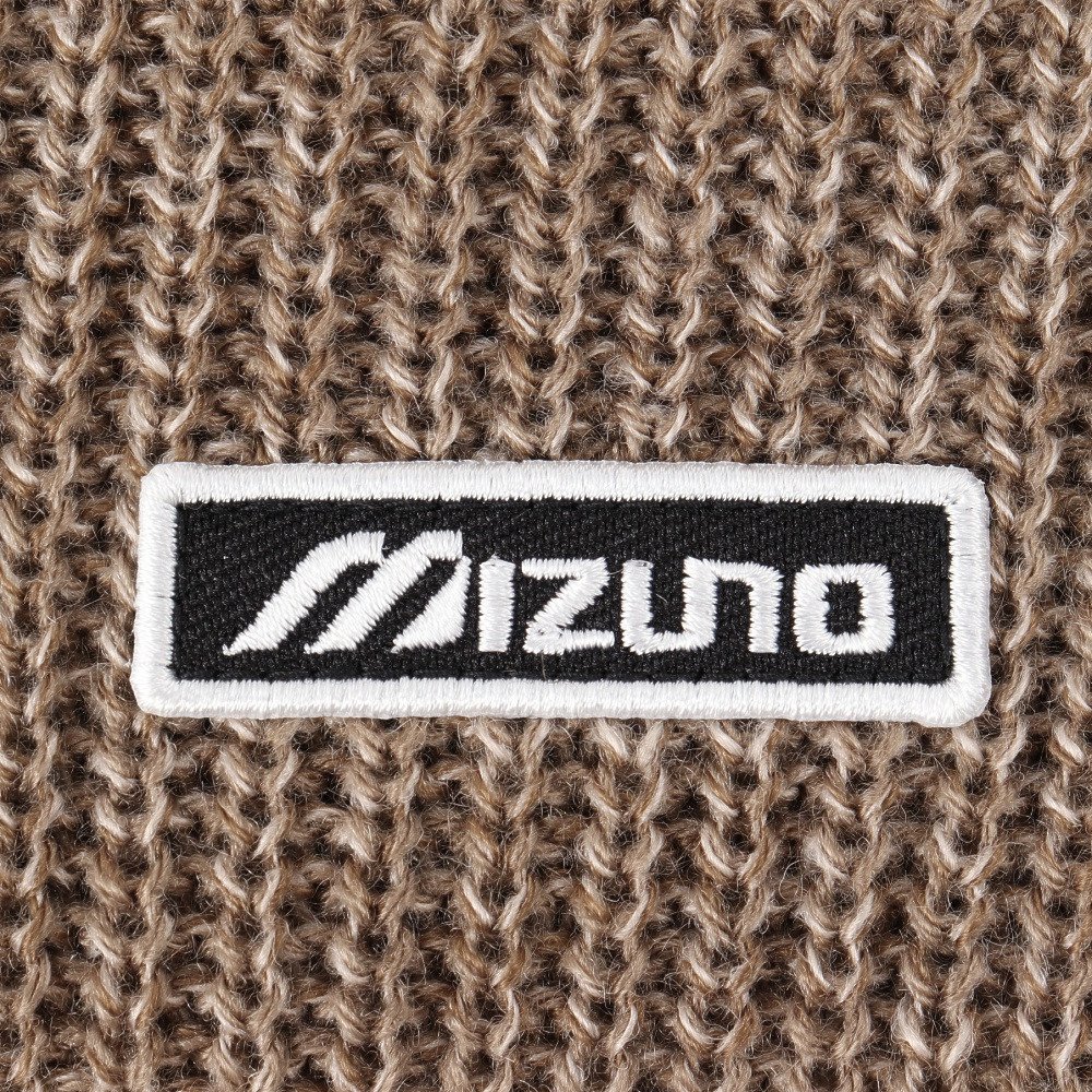 ミズノ（MIZUNO）（メンズ、レディース）トレッキング 登山 吸湿発熱 ブレスサーモロゴワッペン ニットキャップ B2JWC50054