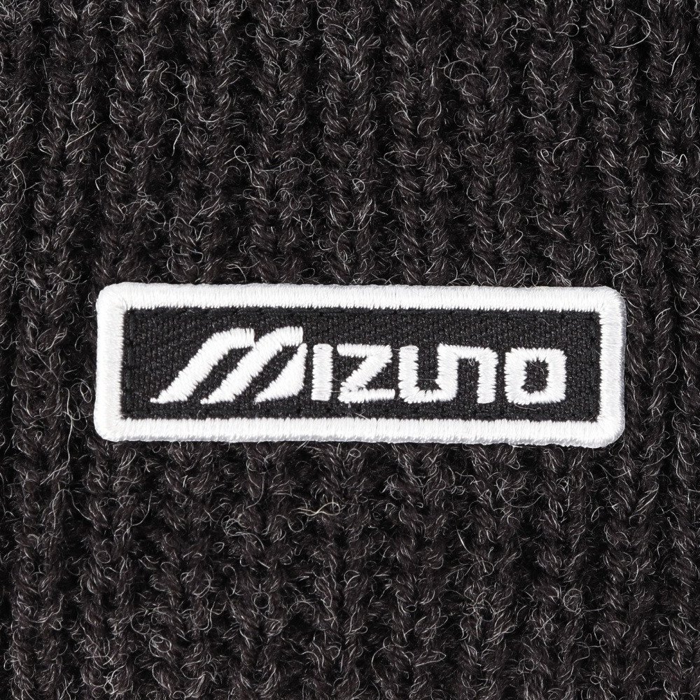 ミズノ（MIZUNO）（メンズ、レディース）トレッキング 登山 吸湿発熱 ブレスサーモロゴワッペン ニットキャップ B2JWC50099