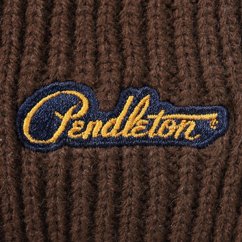 ペンドルトン（PENDLETON）（メンズ、レディース）ニット帽 トレッキング 登山 ロゴワッペンニットワッチ PDT-000-253004 BRN