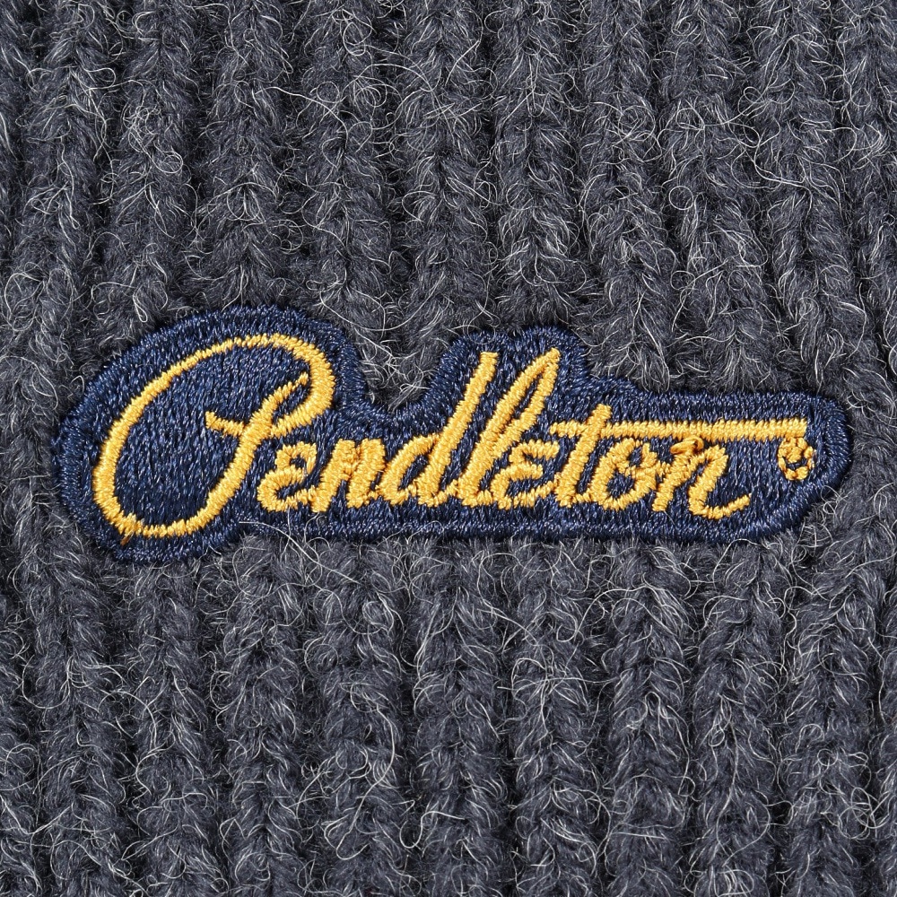 ペンドルトン（PENDLETON）（メンズ、レディース）ニット帽 トレッキング 登山 ロゴワッペン ニットワッチ PDT-000-253004 CGRY
