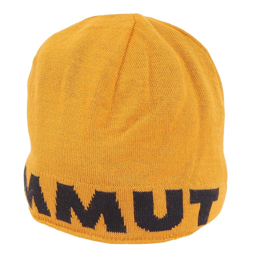 マムート（MAMMUT）（メンズ、レディース）ニットキャップ ニット帽 リバーシブル ロゴビーニー 1191-04891-7507 マスタード