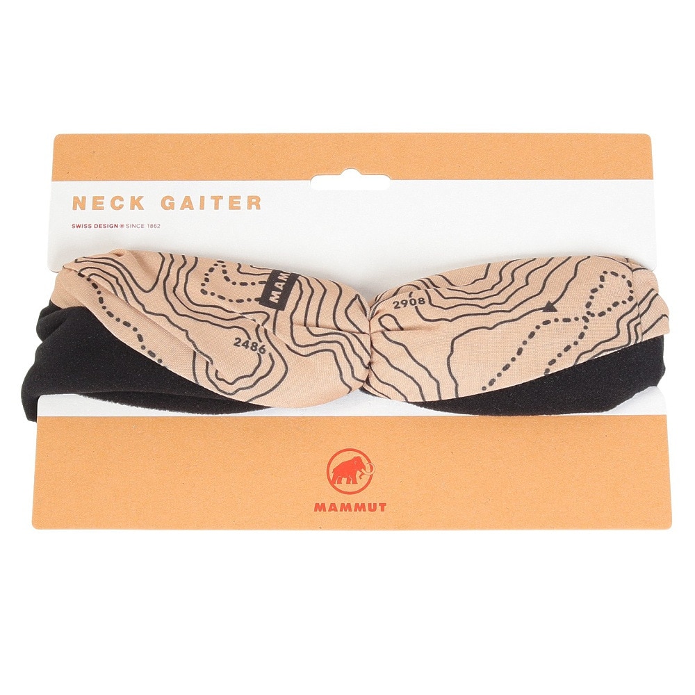 マムート（MAMMUT）（メンズ、レディース）ネックウォーマー Thermo ネックゲイター 1191-05845-00734 ベージュ×ブラック