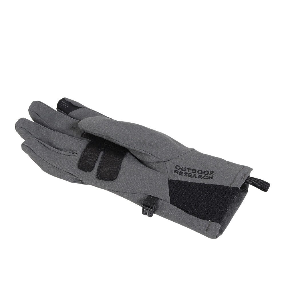 アウトドアリサーチ（OUTDOOR RESEARCH）（メンズ）トレッキング グローブ シュアショットソフトシェルグローブ 19845023 CCL チャコールグレー