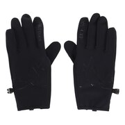 マーモット（Marmot）（メンズ、レディース）手袋 合皮 トレッキング ニットグローブ ウィンドプロテクショングローブ TOAUJD73 BK