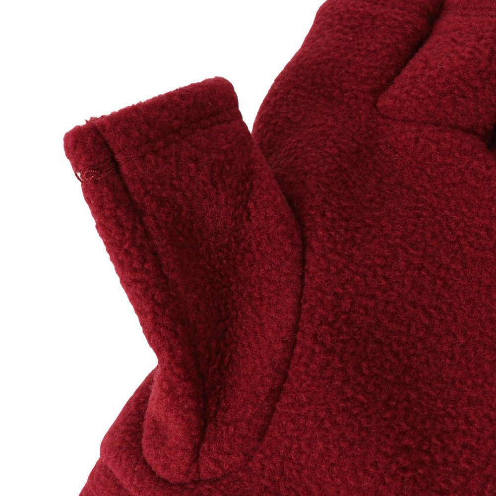 クリフメイヤー（KRIFF MAYER）（レディース）トレッキング ニットグローブ  指ぬきフリースグローブ W2522101X:42:BURGUNDY
