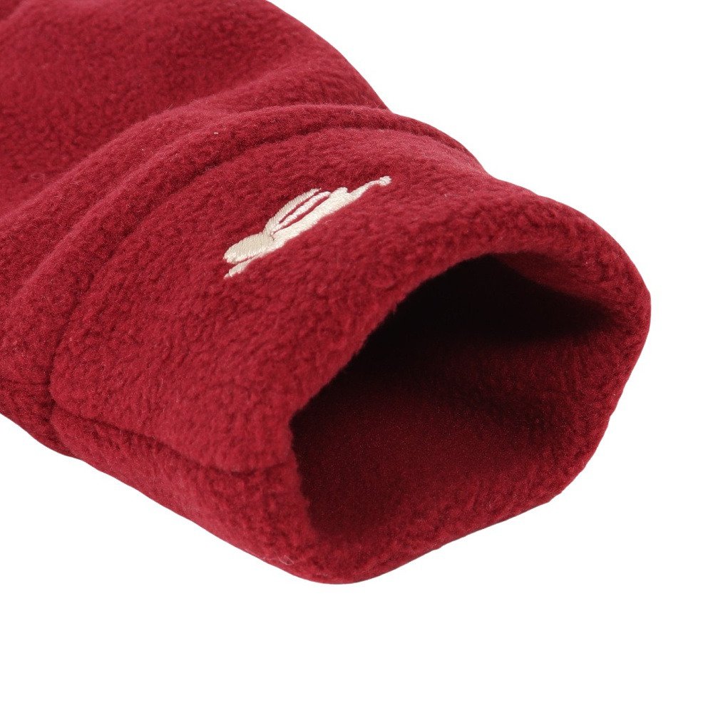 クリフメイヤー（KRIFF MAYER）（レディース）トレッキング ニットグローブ  指ぬきフリースグローブ W2522101X:42:BURGUNDY