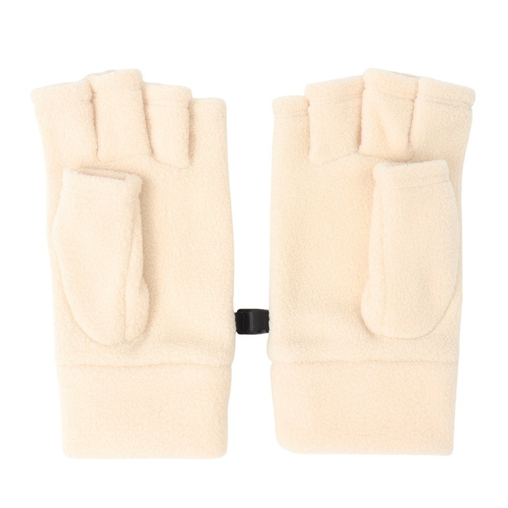 クリフメイヤー（KRIFF MAYER）（レディース）トレッキング ニットグローブ  指ぬきフリースグローブ W2522101X:9:NATURAL