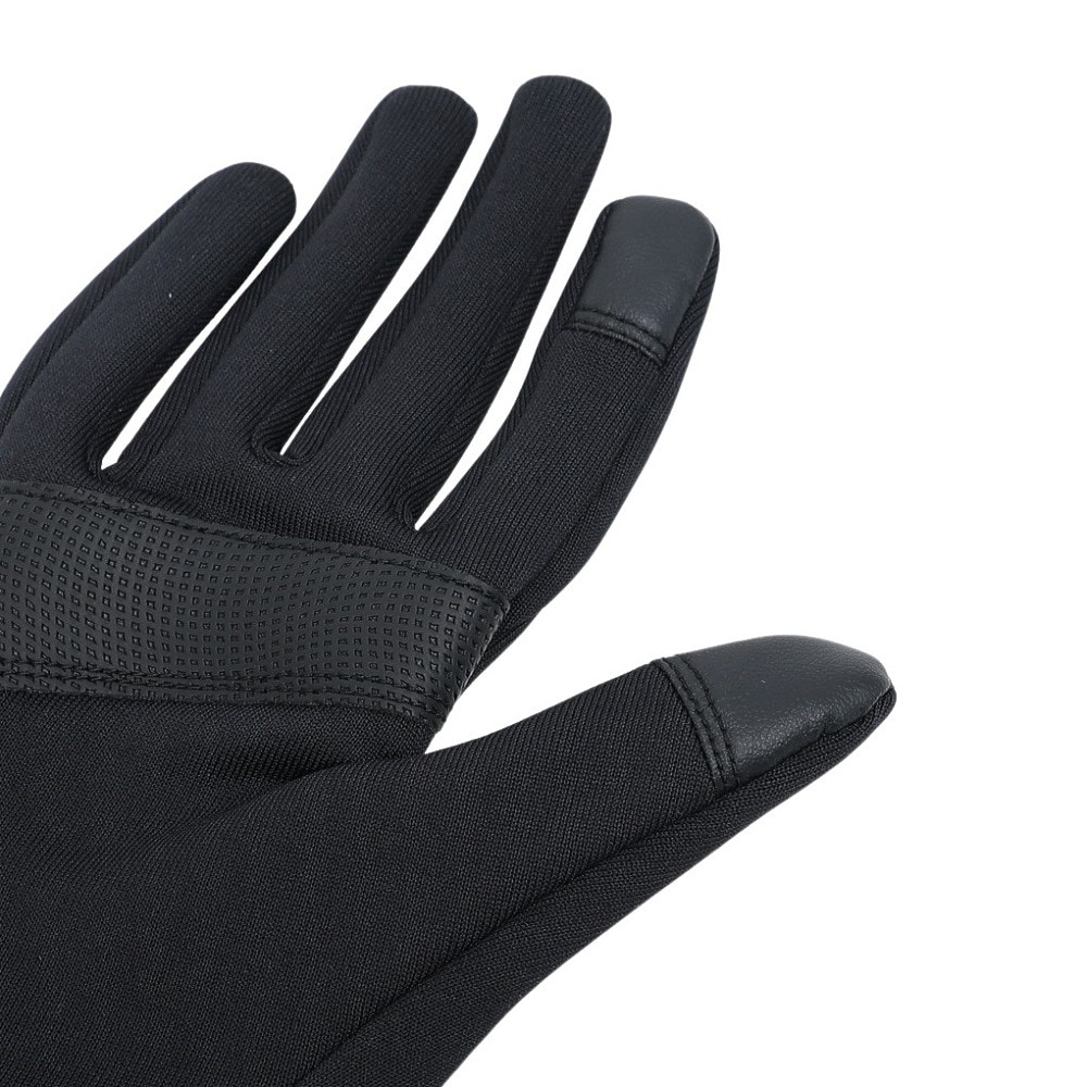 POLEWARDS（POLEWARDS）（メンズ）スマホ操作可能 軽量 ストレッチ ポーラテックインナーグローブ PW27FG53 BLK
