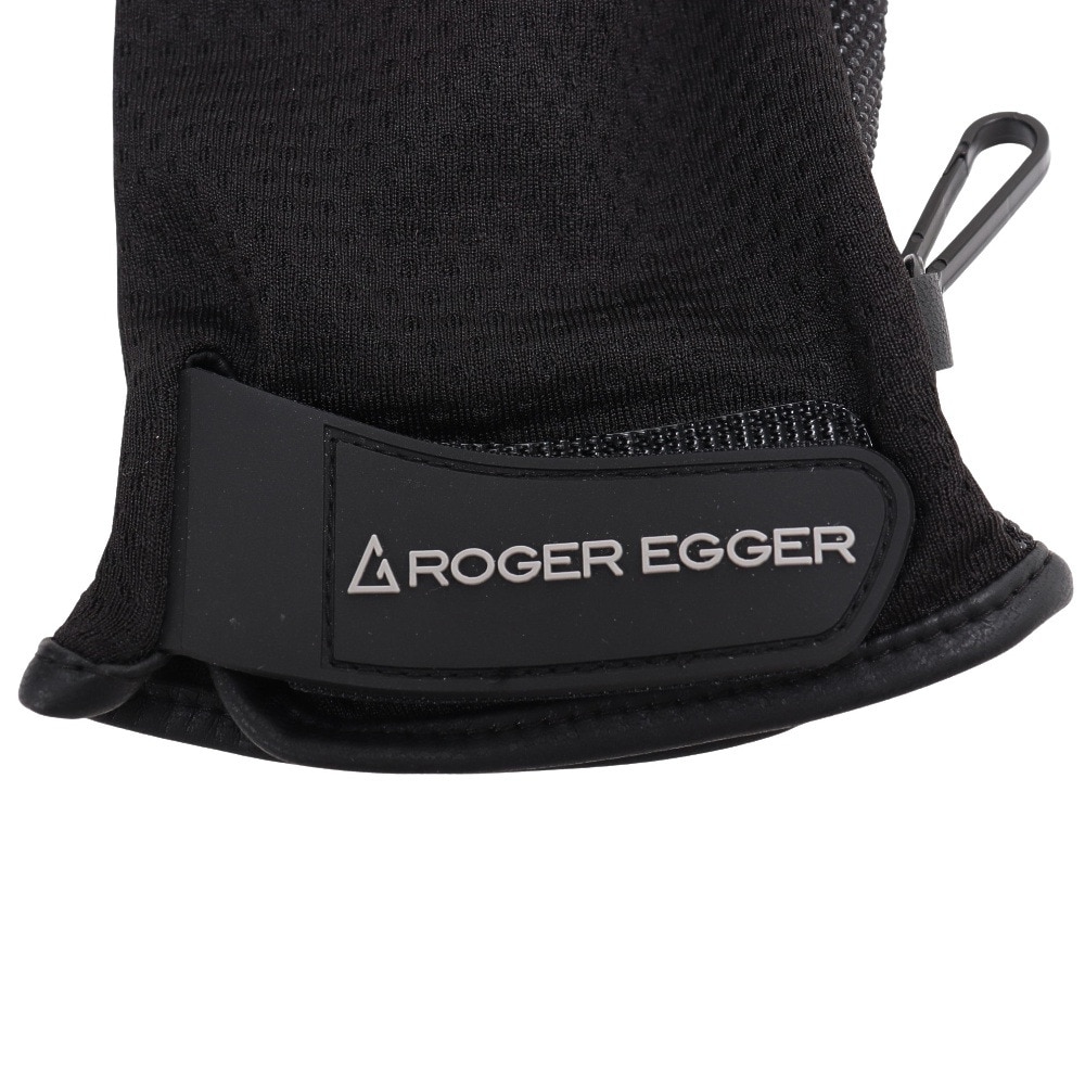 ロジャーエーガー（ROGEREGGER）（メンズ、レディース）グローブ 手袋 五指グローブ メッシュ RE23SST5700012 BLK ブラック